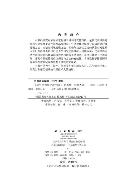 飞机气动弹性主动控制 商品图2