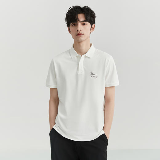 gxgjeans【珠地棉】透气短袖POLO衫男25夏季通勤休闲翻领T恤上衣K&C 商品图1