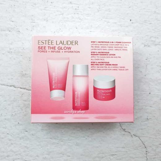 雅诗兰黛红石榴旅行套装小样三件套 （精华水30ml+洁面30ml+面霜15ml） 一般贸易 商品图1