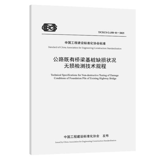 公路既有桥梁基桩缺损状况无损检测技术规程（T/CECS G：J58-01—2025） 商品图2