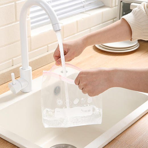 美丽雅零食密封袋食品滑锁收纳袋抽取式双重夹链密封密实袋防水防潮袋保鲜袋（立体袋） 商品图9