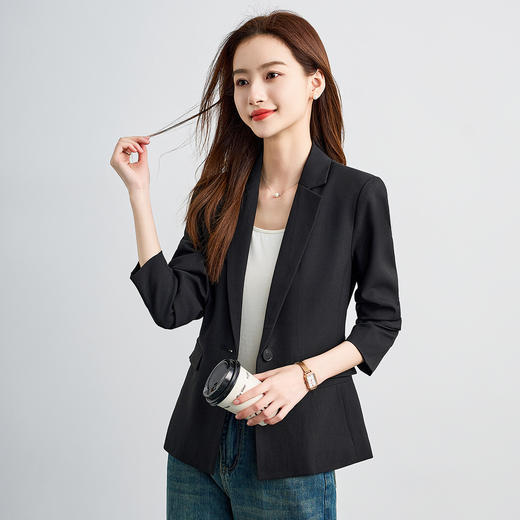 【一粒扣】罗蒙易打理女士西服上装简约大方气质职场百搭日常西服外套 商品图2
