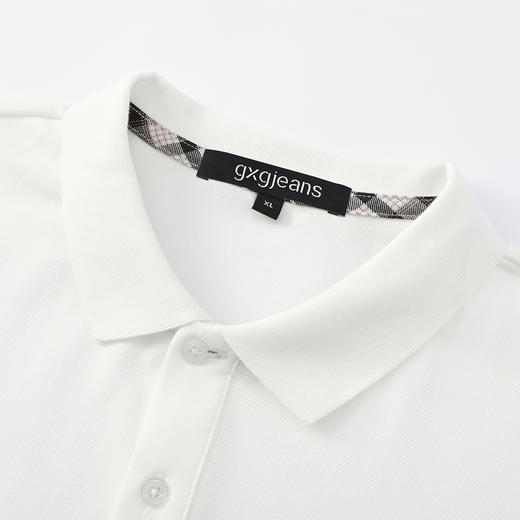 gxgjeans【珠地棉】透气短袖POLO衫男25夏季通勤休闲翻领T恤上衣K&C 商品图8