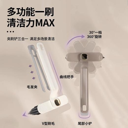 超值19.9到手2把！【清洁难题，一把搞定】多功能旋转浴室缝隙刷 卫生间死角硬毛刷 地板刷地缝刷 洗手台清洁刷-QQ 商品图1