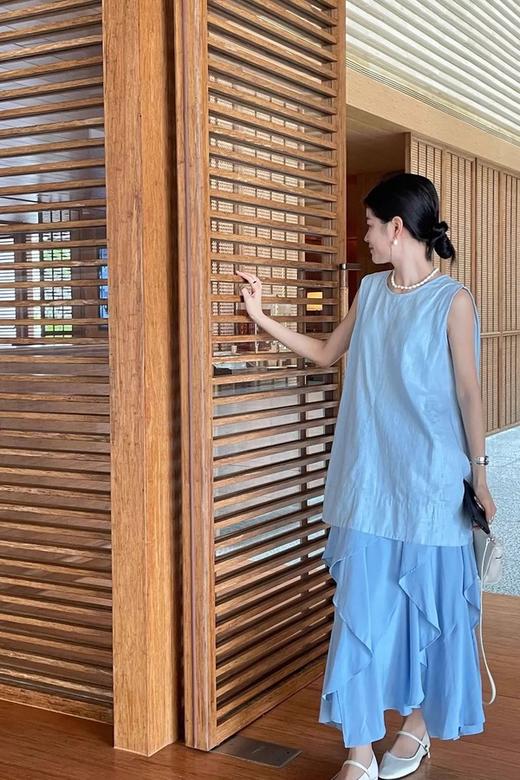 Kai & Kiera 韩系小众设计无袖上衣 20579 商品图5