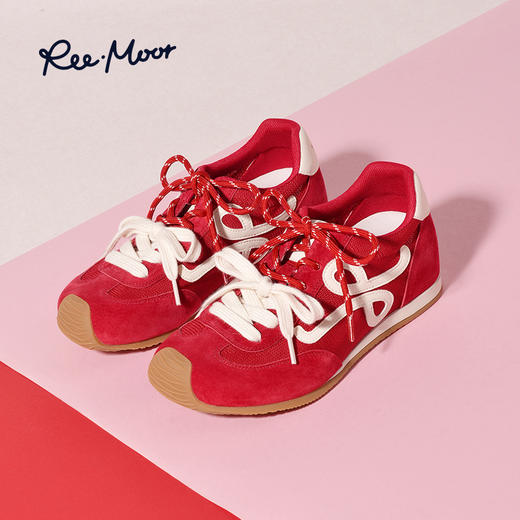 REEMOOR睿慕丨2025年新款内增高多巴胺配色德训鞋（1.5cm+4cm内增高）R3Y526 商品图5