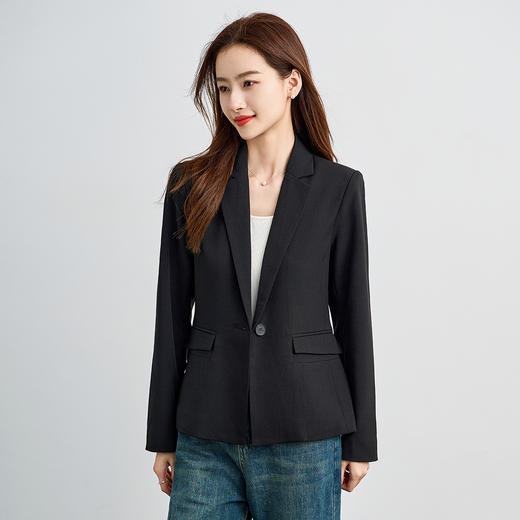 【一粒扣】罗蒙易打理女士西服上装简约大方气质职场百搭日常西服外套 商品图5