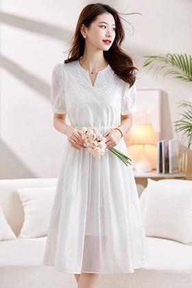 ELLA JADE 简约大方收腰连衣裙 20669