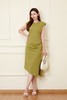 ELLA JADE 简约气质褶皱连衣裙 20824 商品缩略图3