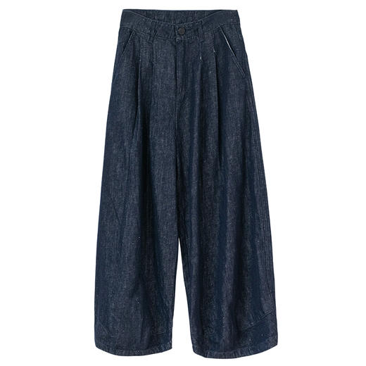 牧衣游原创 净色手工刺绣棉麻长裤 限量福利款 着竹不支持会员折 商品图4