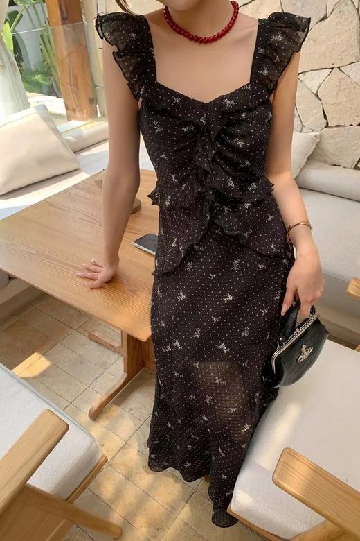 ANSUABEL 法式茶歇碎花修身连衣裙 20621 商品图4