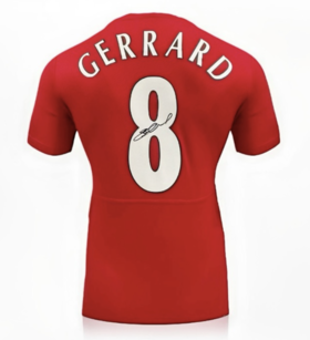 杰拉德利物浦05年复古亲签球衣