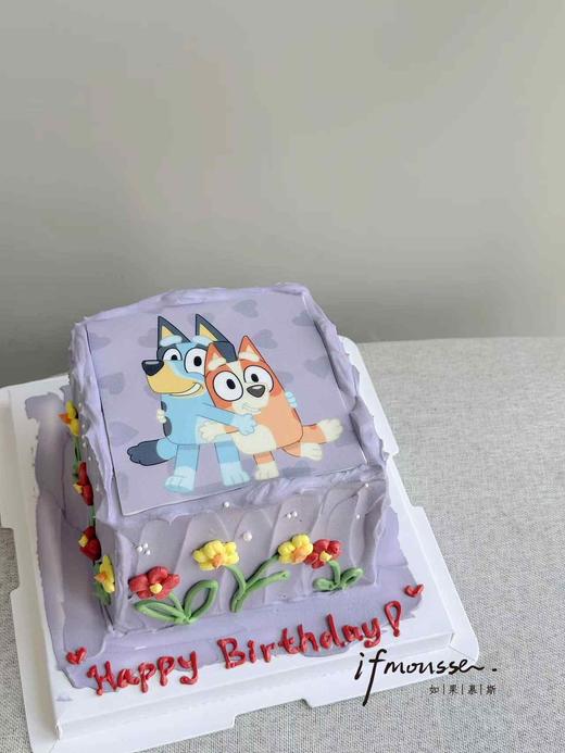 「创意定制」布鲁伊糯米纸蛋糕 商品图0