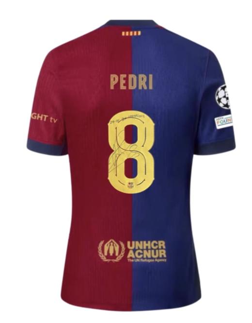 佩德里亲签巴萨24-25赛季球员版加签24-25赛季三冠王 商品图0