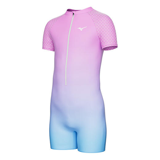 【美津浓】儿童连体平角专业训练美人鱼泳衣N2CA3405 商品图1