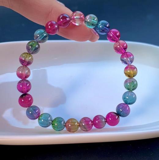 7.2mm单圈彩虹西瓜碧玺手串 商品图3