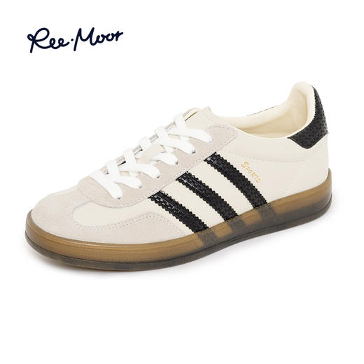 REEMOOR睿慕丨2025年新款法式复古简约德训鞋R3Y507 商品图9