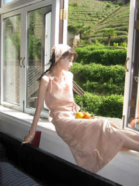 浮生八记/25B083/长款无袖连衣裙