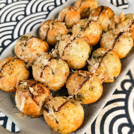 【肉食精选】日式章鱼小丸子 山姆同款 大粒章鱼 无防腐剂 日式风味 外皮酥脆 内里软糯 满满都是料 商品图2