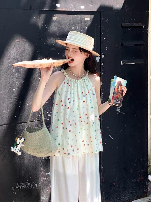 浮生八记/25B097/三色手工编织挂脖吊带 商品图4