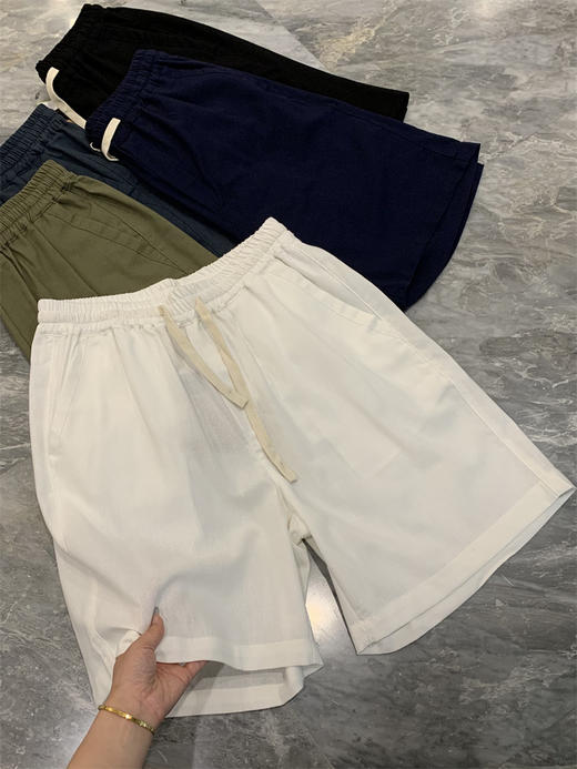 70棉30麻!轻薄透气！2025岛国科技面料休闲百搭夏季透气宽松休闲短裤！ 商品图8