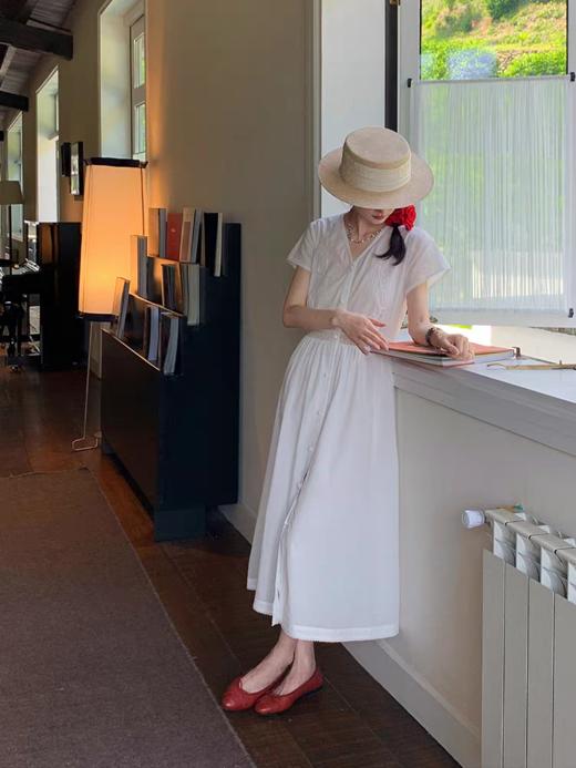 浮生八记/25B094/25B105/蕾丝刺绣吊带短袖连衣裙 商品图3