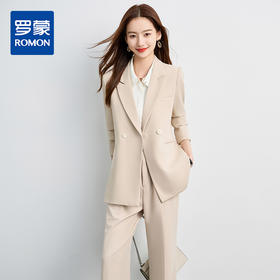【西服+西裤】罗蒙女士西服套装两件套商务百搭简约日常职场面试
