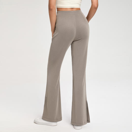 跃牌【倚窗听雨】Athena lulu 砂洗罗纹瑜伽裤女莫代尔宽松垂感阔腿裤运动健身长裤CK113 商品图2