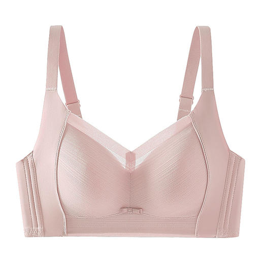 雀说大胸显小无钢圈内衣女超薄款透气上托聚拢收副乳防下垂大码文胸罩AL8637 商品图9