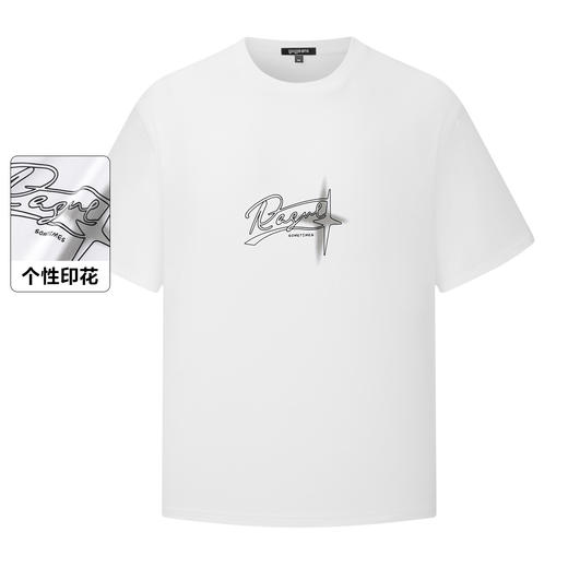 gxgjeans【100%棉】2025夏款男印花圆领T恤时尚舒适百搭男短袖K&C 商品图3