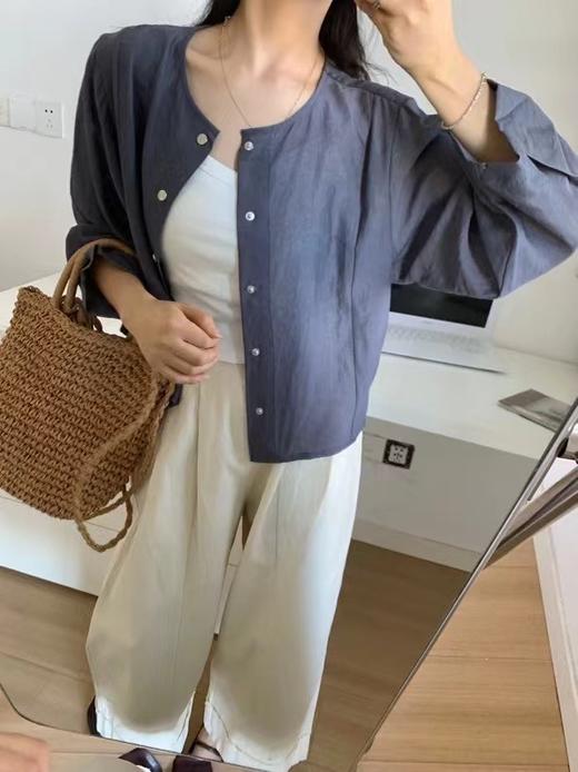 老米优品🎈3-5天！夏日松弛感，这件亚麻开衫说了算 ！ 「氧气感」亚麻开衫🌿CY250701A 下架 商品图3