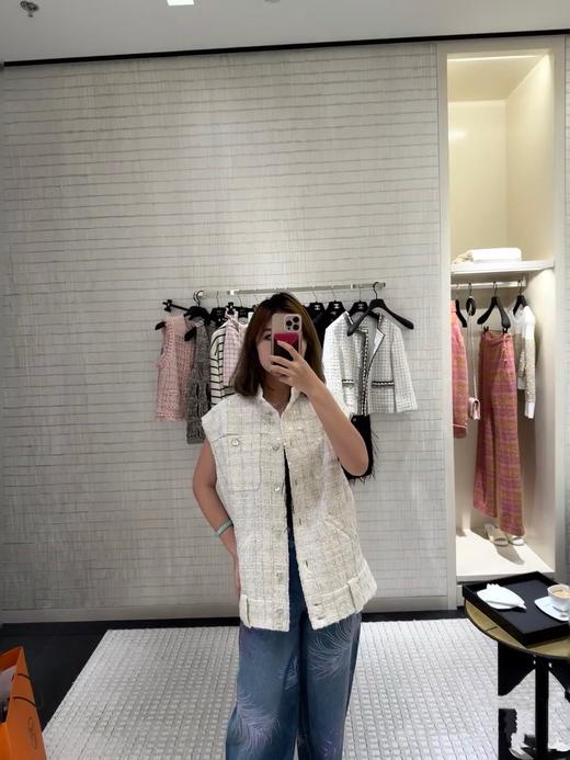 香奈儿25SS亮片斜纹软呢马甲（TM） 商品图7