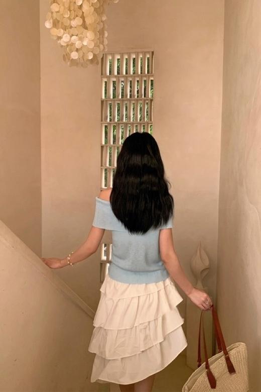 ANSUABEL 不规则荷叶边蛋糕半身裙 20644 商品图4