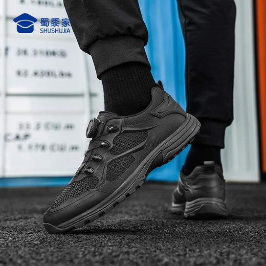 【实付满399送保温杯】【锐鹰快速穿脱通勤训练鞋】 免系带户外运动鞋靴 透气防滑战术跑鞋XZ408 商品图10