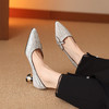 【预售5天】法式时尚尖头浅口酒杯高跟单鞋女士秋季新款百搭简约气质白色SY&F278 商品缩略图1