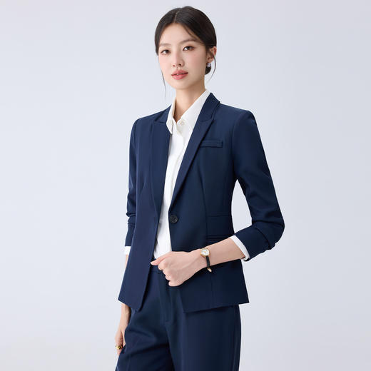 【一粒扣 易打理】罗蒙春秋修身职业气质西装外套西服上衣女 商品图6