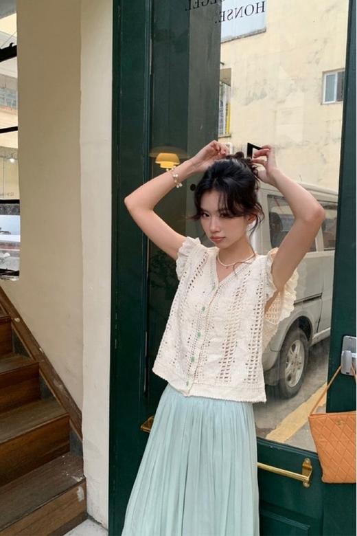 SUMMER & SAGE 盐系慵懒休闲舒适半身裙 20552 商品图3