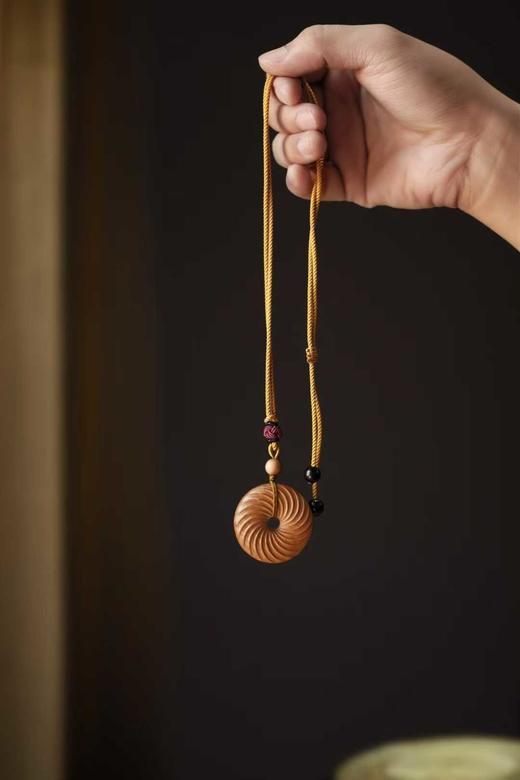 漩涡纹平安扣°老山檀香挂链 商品图6