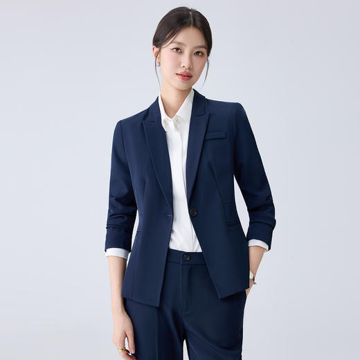【一粒扣 易打理】罗蒙春秋修身职业气质西装外套西服上衣女 商品图9