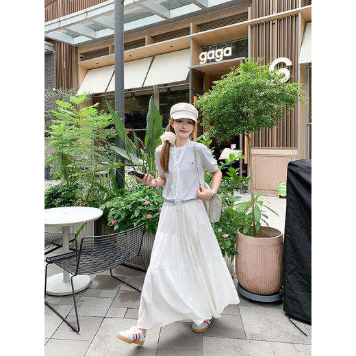 <曾小咸推荐>白色半裙 商品图2