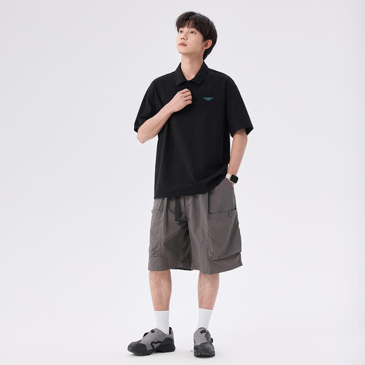 gxgjeans男士短袖POLO衫2025夏款时尚百搭凉感吸湿速干青少年T恤K&C 商品图3