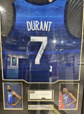 杜兰特美国国家队签名球衣现编50号