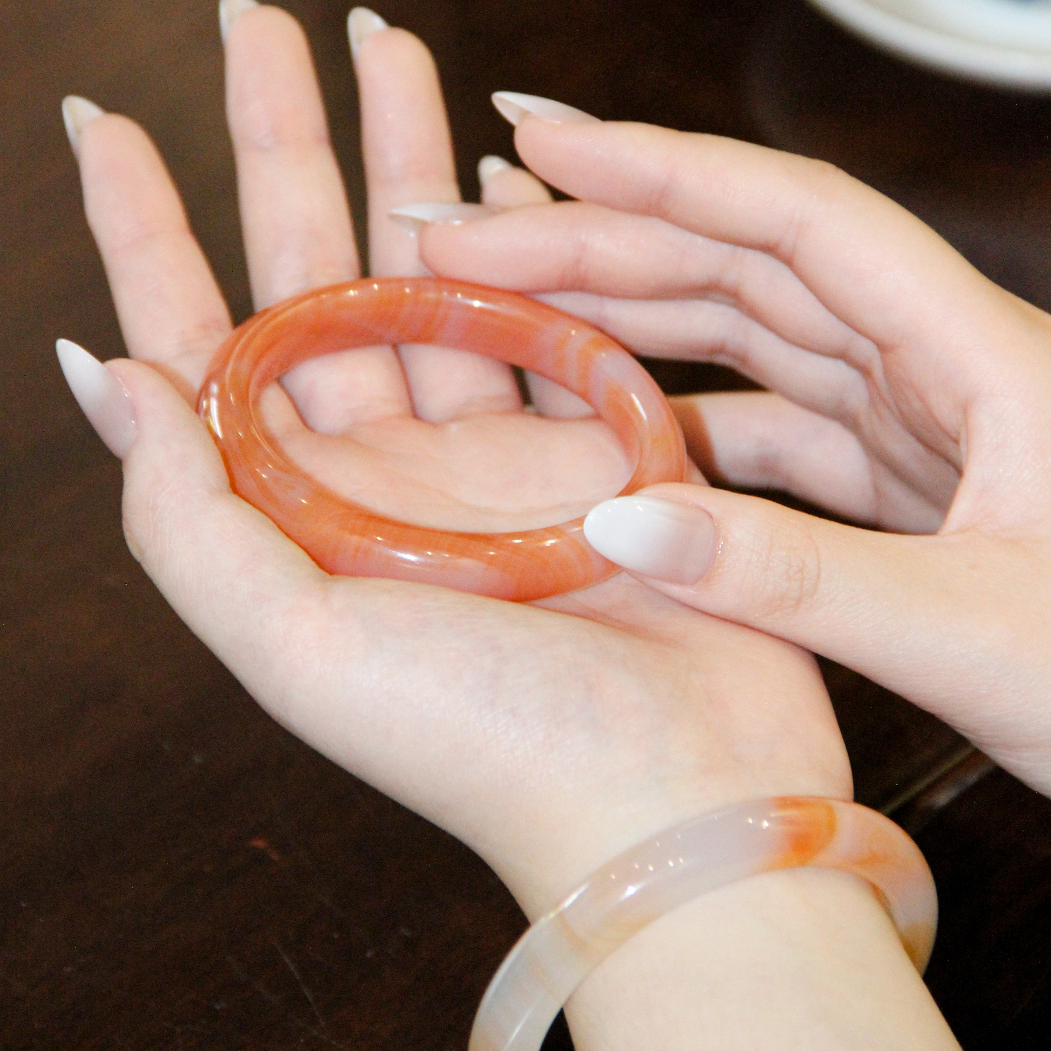 【下单即送同材质吊坠】GIRATI天山翠手镯 蜜糖手镯 赠佛公|平安环|福禄吊坠（3选1）带礼盒证书