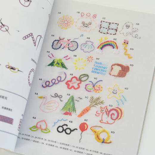 刺绣书籍 创意刺绣针法集 100种实用针法 享受刺绣时间 花朵刺绣书针法刺绣书刺绣图案书籍 缝纫书 商品图4