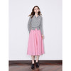 初语凉感莱赛尔棉质半身裙女2025玫粉色百搭中长A字裙 商品缩略图5