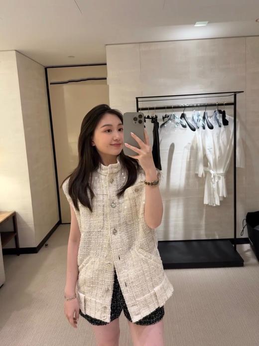 香奈儿25SS亮片斜纹软呢马甲（TM） 商品图1