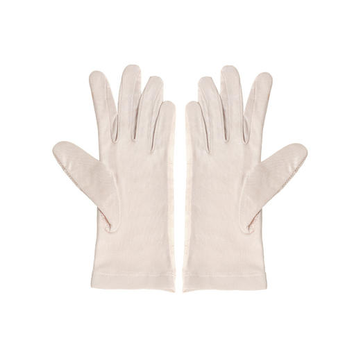 丁摩真丝防晒手套夏新款女士蕾丝轻薄透气桑蚕丝开车骑行五指手套AL24064 商品图4