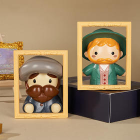 物兮物致敬大师系列画框树脂摆件 致敬梵高 致敬莫奈