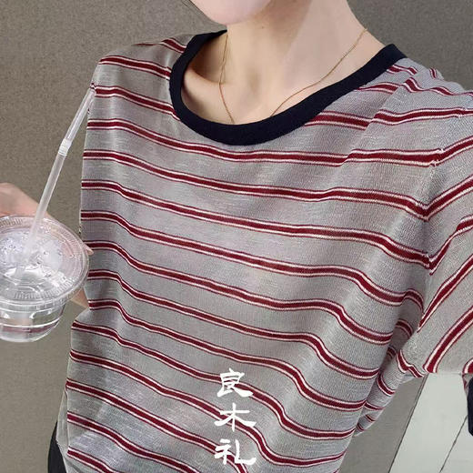 【预售7天】良木礼撞色圆领上衣（5965） 商品图3