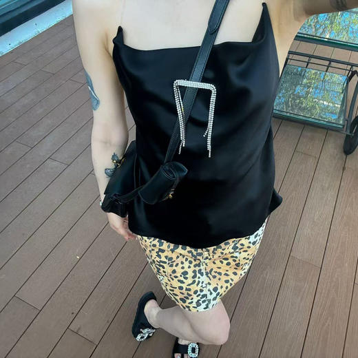 DUO智仙 优雅bao动极简黑色礼服露背小抹胸 商品图4